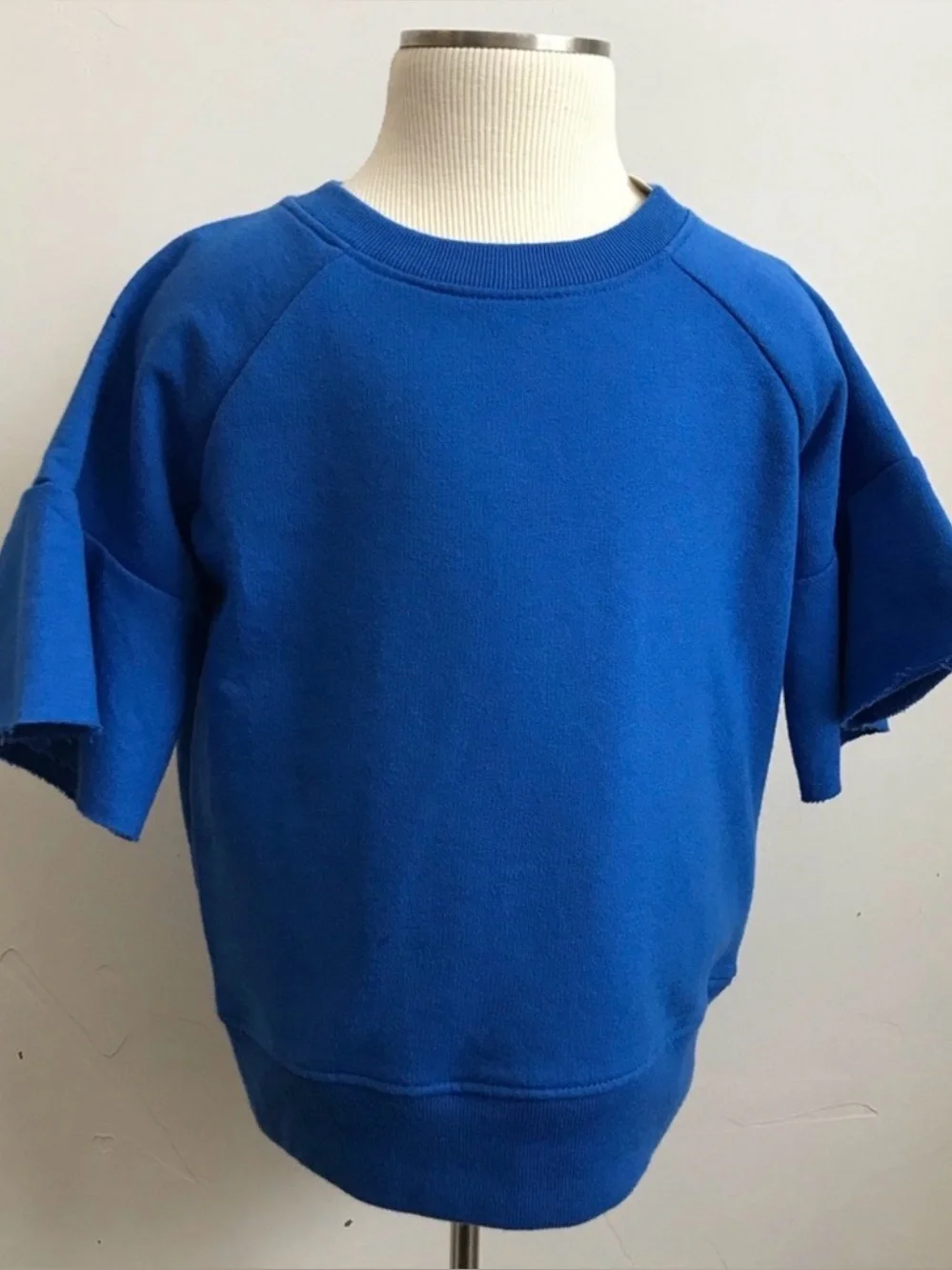 Gymboree Short Sleeve Sweatshirt 14 blue